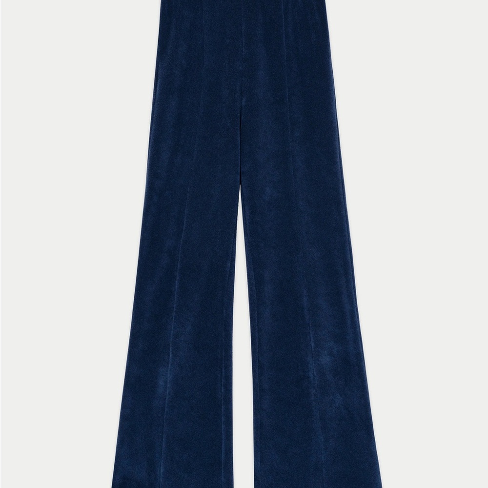 NWOT Suzi Kondi The Fili Terry Kick Flare Pants - Picture 2 of 2